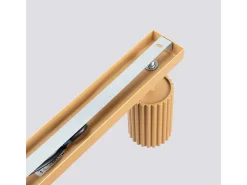 Lámpara de techo Gloow minimalista de aluminio - 3 fuentes luminosas 4000K - L.45 x A.16,5 cm - dorado