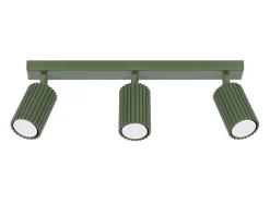 Lámpara de techo Gloow minimalista de aluminio - 3 fuentes luminosas 4000K - L.45 x A.16,5 cm - verde oliva