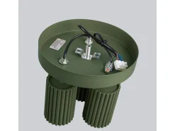 Lámpara de techo Gloow minimalista de aluminio - 3 fuentes luminosas 4000K - L.19,5 x A.18 cm - verde oliva