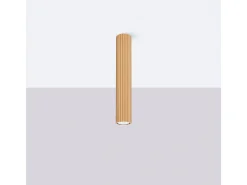 Lámpara de techo Gloow minimalista de aluminio - 1 fuentes luminosas 3000K - L.6,5 x A.40 cm - dorado