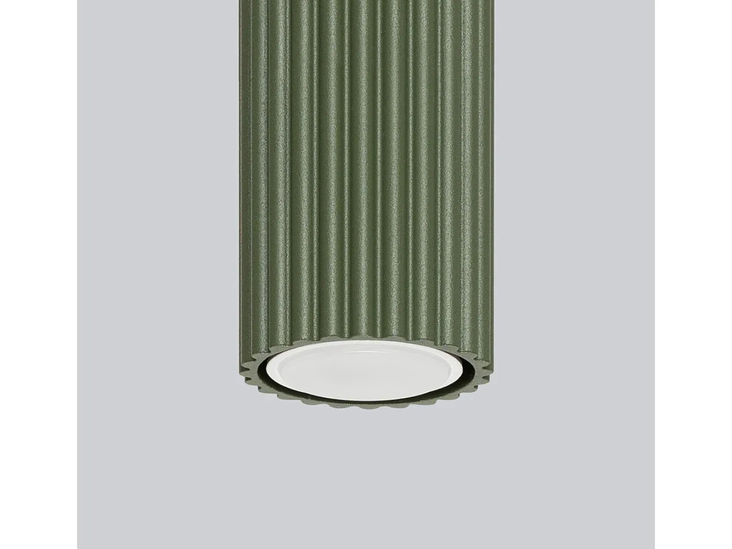 Lámpara de techo Gloow minimalista de aluminio - 1 fuentes luminosas 3000K - L.6,5 x A.10 cm - verde oliva