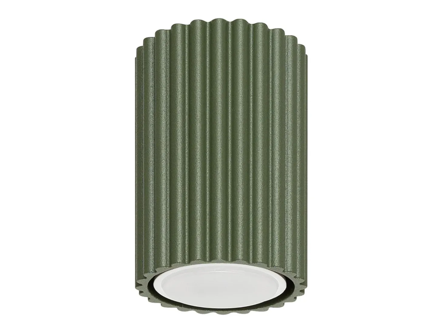 Lámpara de techo Gloow minimalista de aluminio - 1 fuentes luminosas 3000K - L.6,5 x A.10 cm - verde oliva