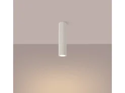 Lámpara de techo Gloow minimalista de aluminio - 1 fuentes luminosas 4000K - L.6,5 x A.30 cm - beige