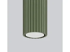 Lámpara de techo Gloow minimalista de aluminio - 1 fuentes luminosas 4000K - L.6,5 x A.20 cm - verde oliva