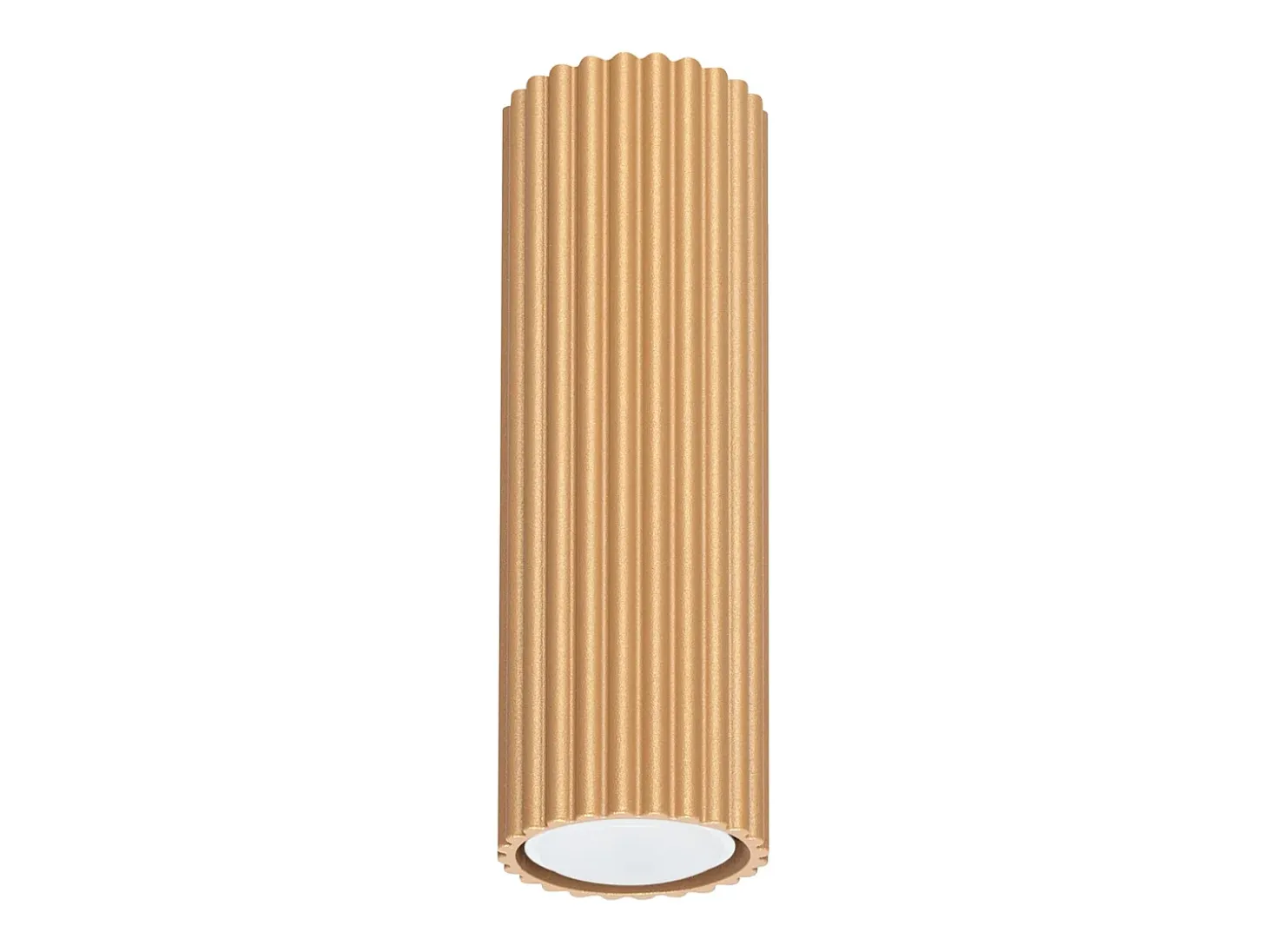 Lámpara de techo Gloow minimalista de aluminio - 1 fuentes luminosas 3000K - L.6,5 x A.20 cm - dorado