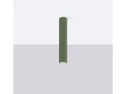Lámpara de techo Gloow minimalista de aluminio - 1 fuentes luminosas 3000K - L.6,5 x A.40 cm - verde oliva