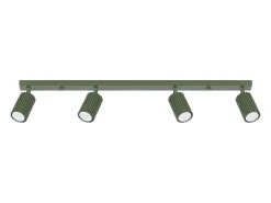 Lámpara de techo Gloow minimalista de aluminio - 4 fuentes luminosas 4000K - L.81 x A.16,5 cm - verde oliva