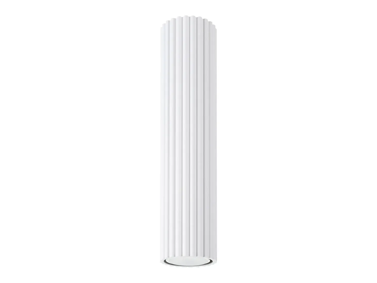 Lámpara de techo Gloow minimalista de aluminio - 1 fuentes luminosas 4000K - L.6,5 x A.30 cm - blanco