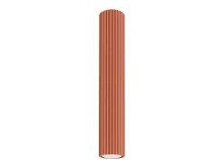 Lámpara de techo Gloow minimalista de aluminio - 1 fuentes luminosas 4000K - L.6,5 x A.40 cm - ocre rojo