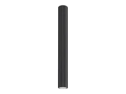 Lámpara de techo Gloow minimalista de aluminio - 1 fuentes luminosas 3000K - L.6,5 x A.60 cm - negro