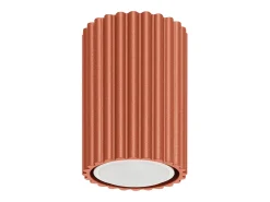 Lámpara de techo Gloow minimalista de aluminio - 1 fuentes luminosas 3000K - L.6,5 x A.10 cm - ocre rojo