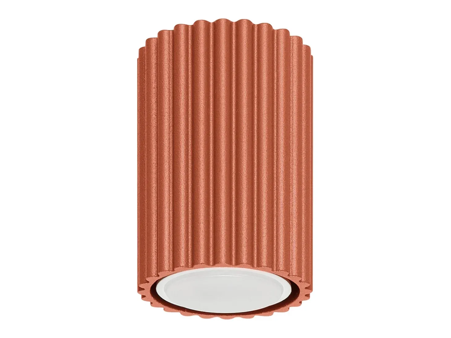 Lámpara de techo Gloow minimalista de aluminio - 1 fuentes luminosas 3000K - L.6,5 x A.10 cm - ocre rojo