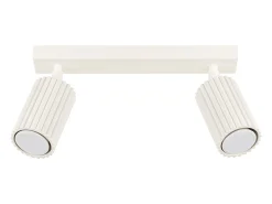 Lámpara de techo Gloow minimalista de aluminio - 2 fuentes luminosas 4000K - L.30 x A.16,5 cm - beige