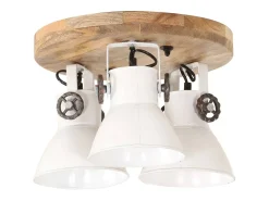 Lámpara de techo industrial 25 W blanco 42x27 cm E27 ES453830