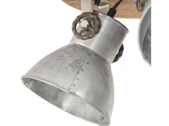 Lámpara de techo industrial 25 W plateado 42x27 cm E27 ES423754