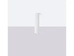 Lámpara De Techo Karbon Minimalista De Aluminio - 1 Fuentes Luminosas - L.6,5 X A.30 Cm - Blanco