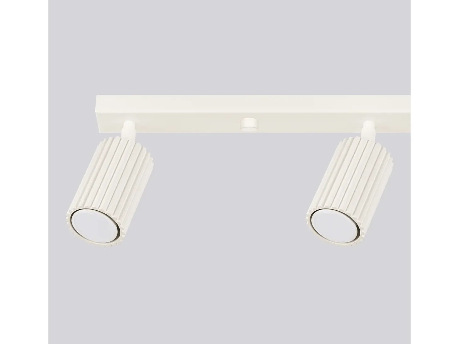 Lámpara De Techo Karbon Minimalista De Aluminio - 4 Fuentes Luminosas - L.81 X A.16,5 Cm - Beige
