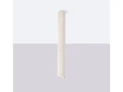 Lámpara De Techo Karbon Minimalista De Aluminio - 1 Fuentes Luminosas - L.6,5 X A.60 Cm - Beige