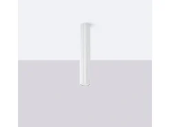 Lámpara De Techo Karbon Minimalista De Aluminio - 1 Fuentes Luminosas - L.6,5 X A.40 Cm - Blanco