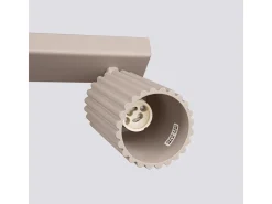 Lámpara De Techo Karbon Minimalista De Aluminio - 6 Fuentes Luminosas - L.117 X A.16,5 Cm - Gris Pardo