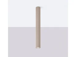 Lámpara De Techo Karbon Minimalista De Aluminio - 1 Fuentes Luminosas - L.6,5 X A.60 Cm - Gris Pardo