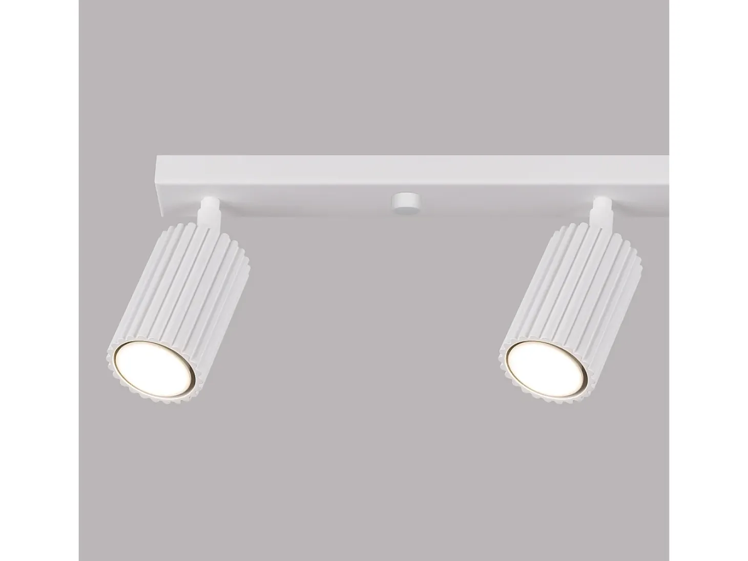 Lámpara De Techo Karbon Minimalista De Aluminio - 4 Fuentes Luminosas - L.81 X A.16,5 Cm - Blanco