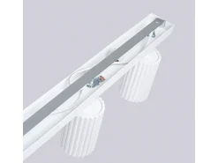 Lámpara De Techo Karbon Minimalista De Aluminio - 4 Fuentes Luminosas - L.81 X A.16,5 Cm - Blanco