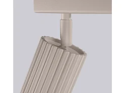 Lámpara De Techo Karbon Minimalista De Aluminio - 4 Fuentes Luminosas - L.81 X A.16,5 Cm - Gris Pardo