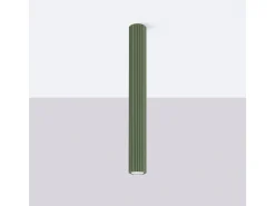 Lámpara De Techo Karbon Minimalista De Aluminio - 1 Fuentes Luminosas - L.6,5 X A.60 Cm - Verde Oliva