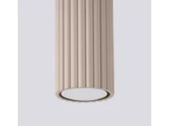 Lámpara De Techo Karbon Minimalista De Aluminio - 1 Fuentes Luminosas - L.6,5 X A.10 Cm - Gris Pardo