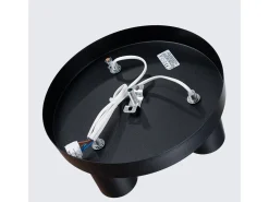 Lámpara De Techo Lagos Moderno De Acero - 3 Fuentes Luminosas - L.25 X A.12 Cm - Negro