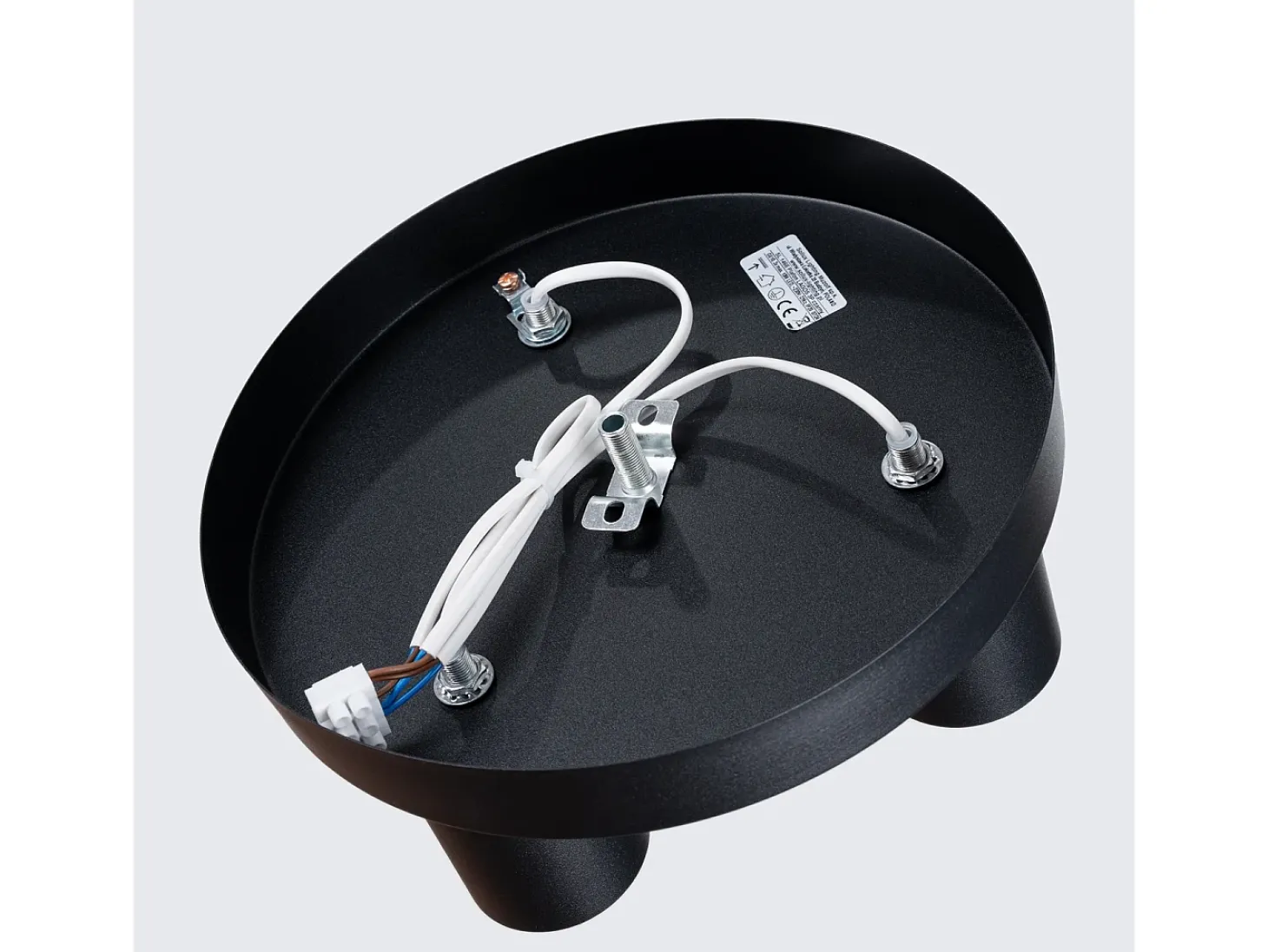 Lámpara De Techo Lagos Moderno De Acero - 3 Fuentes Luminosas - L.25 X A.12 Cm - Negro