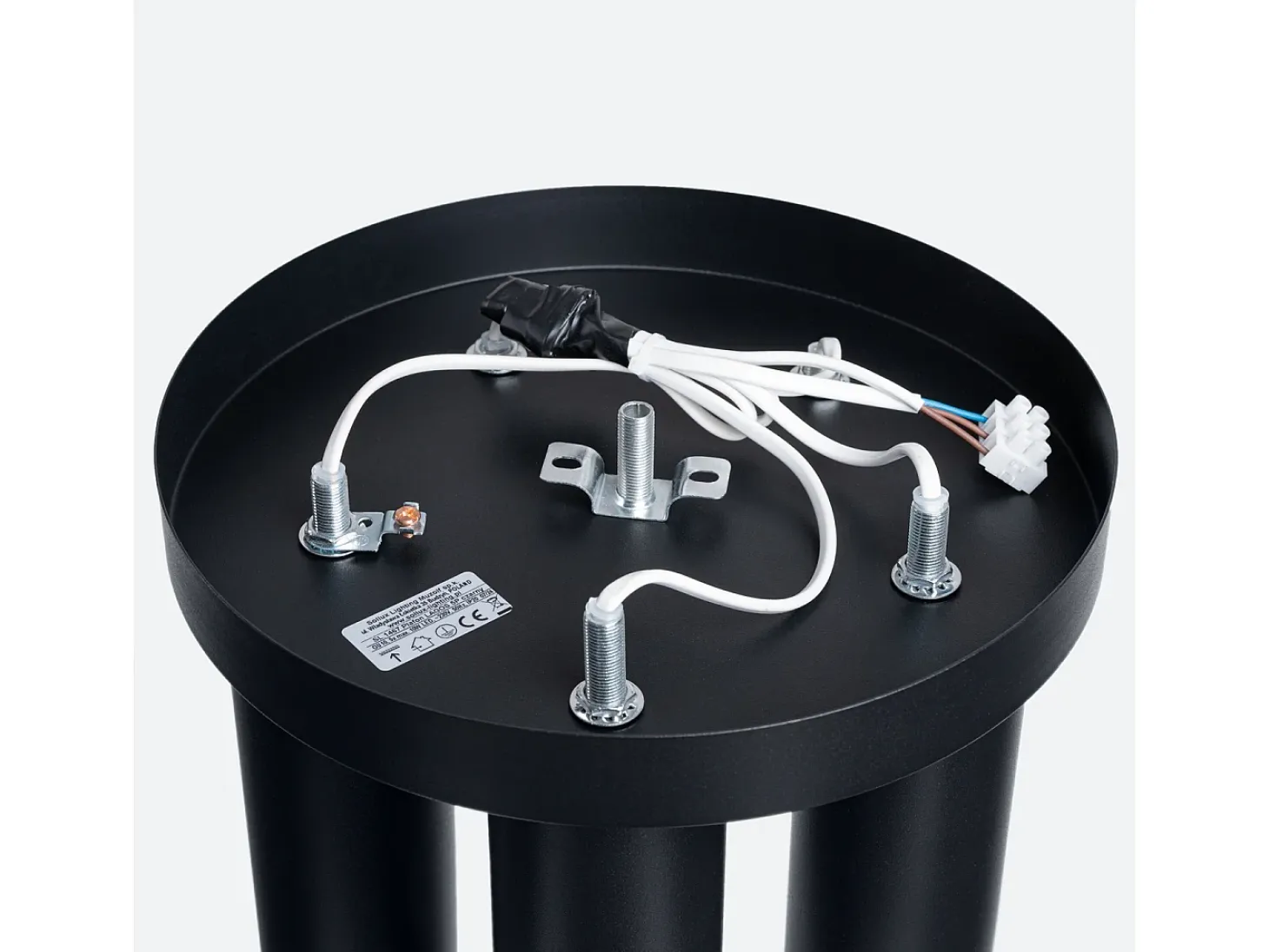 Lámpara De Techo Lagos Moderno De Acero - 5 Fuentes Luminosas - L.25 X A.33 Cm - Negro