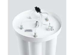 Lámpara De Techo Lagos Moderno De Acero - 5 Fuentes Luminosas - L.25 X A.33 Cm - Blanco