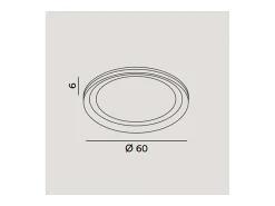 Lámpara de techo LED EDGE Blanco mate 66W Perenz en aluminio