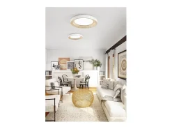 Lámpara de techo LED HIVE en metal dorado mate 40W Perenz ø50cm