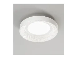 Lámpara de techo LED HIVE en metal blanco mate 30W Perenz ø35cm