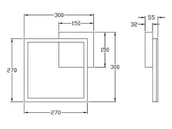 Lámpara de techo LED moderna BARD 22W Corten 3394-21-361 Fabas Luce