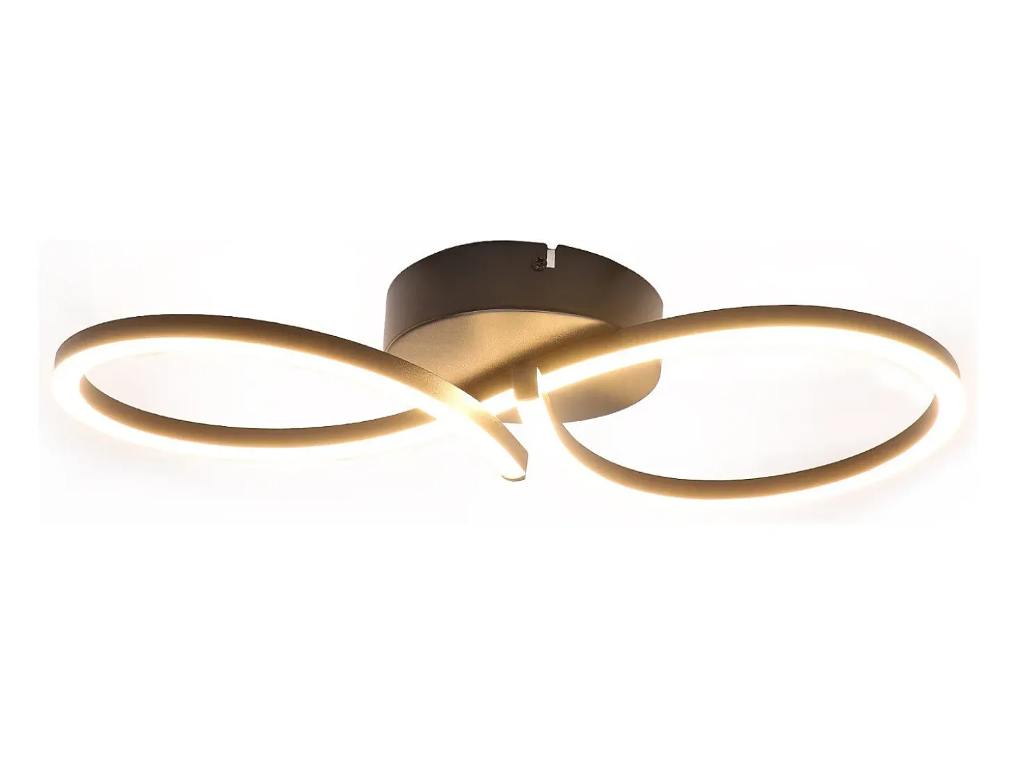 Lámpara de techo LED NETTLIFE para sala de estar, 24 W, moderna y creativa, color negro, para cocina, 3000 K, blanco cálido