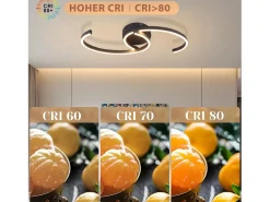 Lámpara de techo LED NETTLIFE para salón, 24 W, moderna lámpara de techo 3000 K, para pasillo, cocina