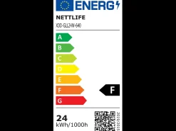 Lámpara de techo LED NETTLIFE para salón, 24 W, moderna lámpara de techo 3000 K, para pasillo, cocina