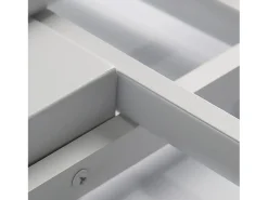 Lámpara de techo LED NETTLIFE con control remoto, moderna lámpara de techo geométrica, negra, regulable