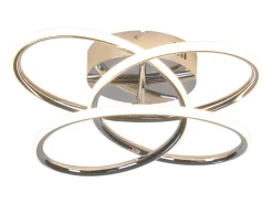 Lámpara de techo LED NETTLIFE para pasillo, regulable, con mando a distancia, diseño moderno en forma de mariposa, 36 cm, 44 W