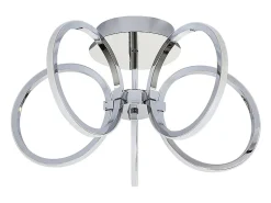 Lámpara de techo LED NETTLIFE de 47 cm, iluminación interior blanca cálida para dormitorio u oficina