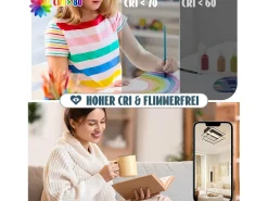 Lámpara de techo LED NETTLIFE para salón, 2 marcos, negra, moderna, cuadrada, regulable, ideal para pasillo