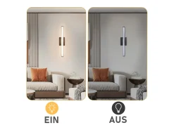 Lámpara de techo LED NETTLIFE para dormitorio, moderna, negra, 6 W, diseño ondulado, 3000 K, blanco cálido