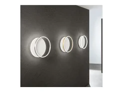 Lámpara de techo LED Perenz de aluminio, 43 W, color blanco y dorado, ORBIT