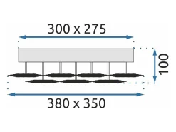Lámpara De Techo Led Toolight Ms015-C Chrome