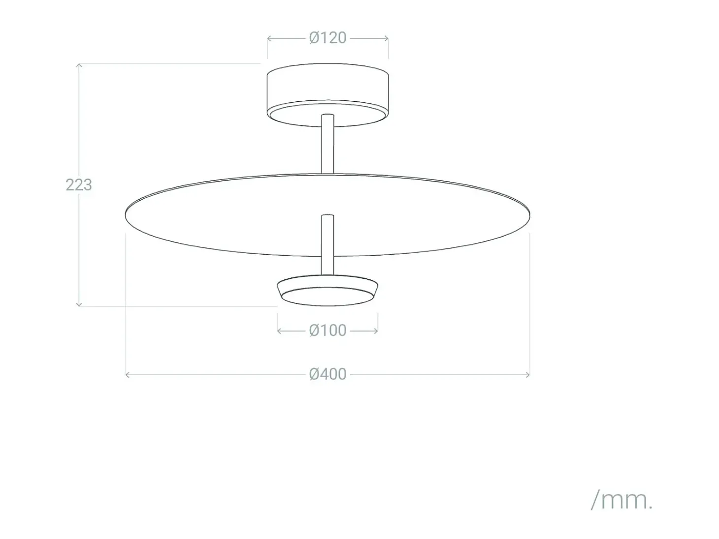 Lámpara de Techo LED 10.5W Aluminio Ariella Blanco