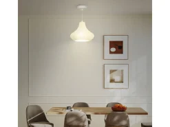 Lámpara de techo Luzentra Homcom 25W luz cálida 3000K blanco Ø22x180 cm